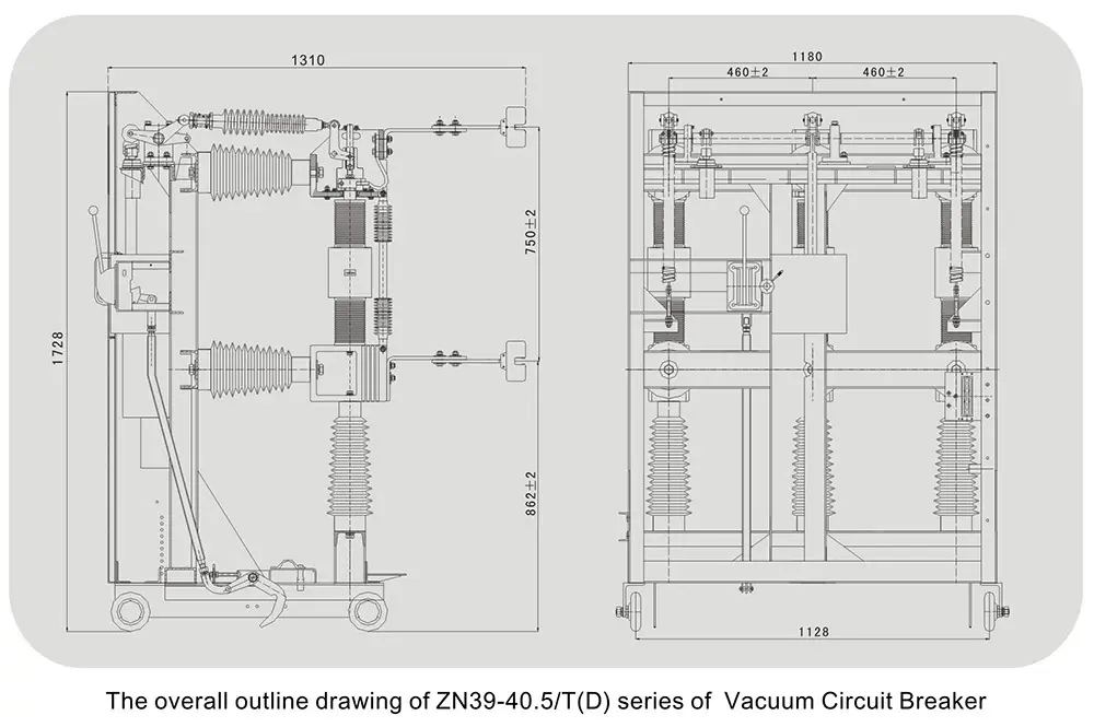 ZN39-40.5 Vacuum Circuit Breaker VCB ZN39-40.5 Vacuum Circuit Breaker VCB