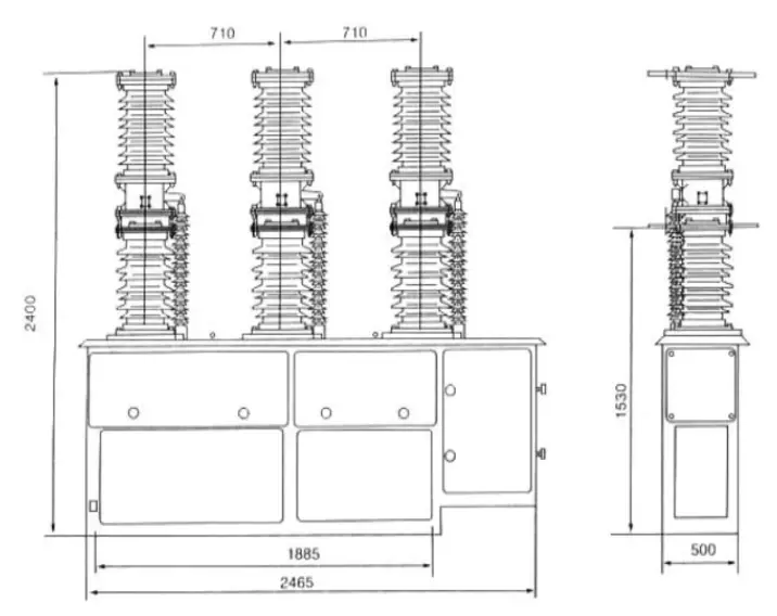 ZW39-40.5 Outdoor Vacuum Circuit Breaker VCB ZW39-40.5 Outdoor Vacuum Circuit Breaker VCB