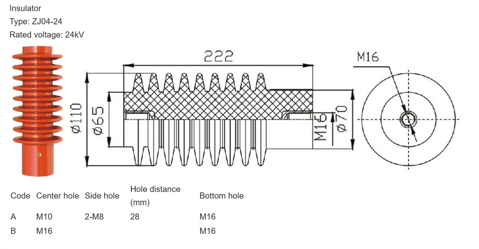 24kV Insulator and Sensor 24kV Insulator and Sensor