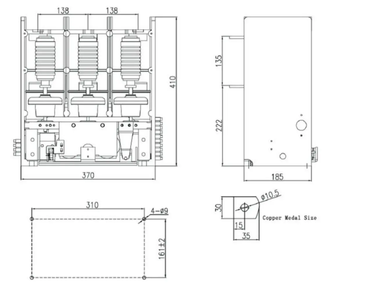 7.2kV High Voltage Vacuum Contactor